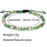 Natural Stone Brads Bracelets Malachite Lapis Lazuli Healing Chram Bracelets