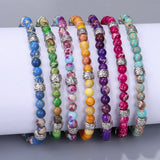 Natural Stone Brads Bracelets Malachite Lapis Lazuli Healing Chram Bracelets