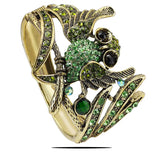 Owl Animal Bracelet Xmas Women's Etched Dimpled Circle Bangles Bracelets