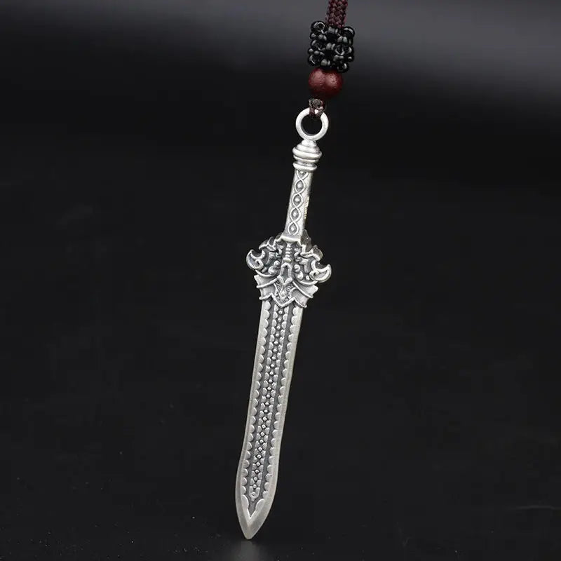Qiankun Sword Pendant Retro Transfer Taoist Necklace