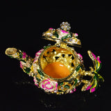 Qifu Colourful Dragonfly Teapot Gift Home Decor