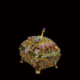 Qifu Peacock Metal Jewelry Box