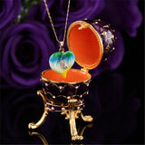 Qifu Purple Egg Shape Jewelry Box