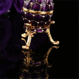 Qifu Purple Egg Shape Jewelry Box