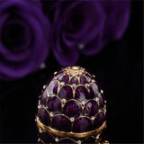 Qifu Purple Egg Shape Jewelry Box