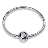 Sterling Silver Flower Bracelet for Women DIY Jewelry Gift