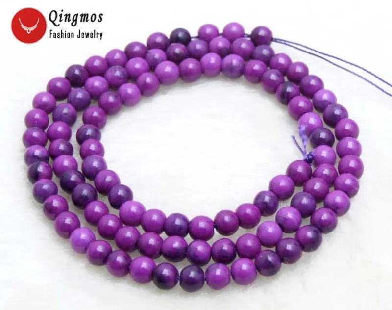 Qingmos 10mm Purple Sugilite Beads for Jewelry Making DIY 15''