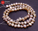 5-6mm Freshwater Purple Pearl Loose Seed Beads 14''