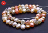 5-6mm Freshwater Purple Pearl Loose Seed Beads 14''