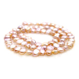5-6mm Freshwater Purple Pearl Loose Seed Beads 14''