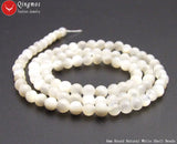 6mm Natural Sea Shell Beads Jewelry Making DIY 15''