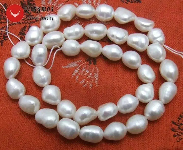 Qingmos 7-9mm Natural Pearl Beads DIY Jewelry Making