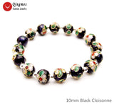 Qingmos Cloisonne Beads Bracelet Women 7.5''