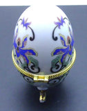 Qingmos Multicolor Ceramics Egg Purpose Box for Jewelry Displays