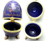 Qingmos Multicolor Ceramics Egg Purpose Box for Jewelry Displays