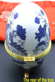 Qingmos Multicolor Ceramics Egg Purpose Box for Jewelry Displays