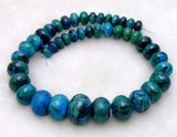 Qingmos Green Chrysocolla Loose Beads 10-20mm