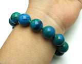Qingmos Chrysocolla Bracelet for Women with Gem Stone Jewelry