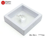 Qingmos Natural Pearl Pendant Necklace for Women with 20mm Oval Pearl Choker
