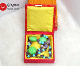 Qingmos Silk Jewelry Display Box for Jewelry Organization
