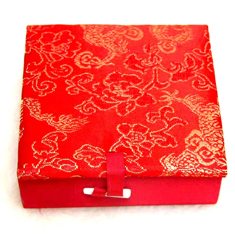 Qingmos Silk Jewelry Display Box for Jewelry Organization