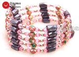 Qingmos Cloisonne Bracelet & Necklace Set for Women