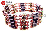 Qingmos Cloisonne Bracelet & Hematite Magnetic Necklace Set