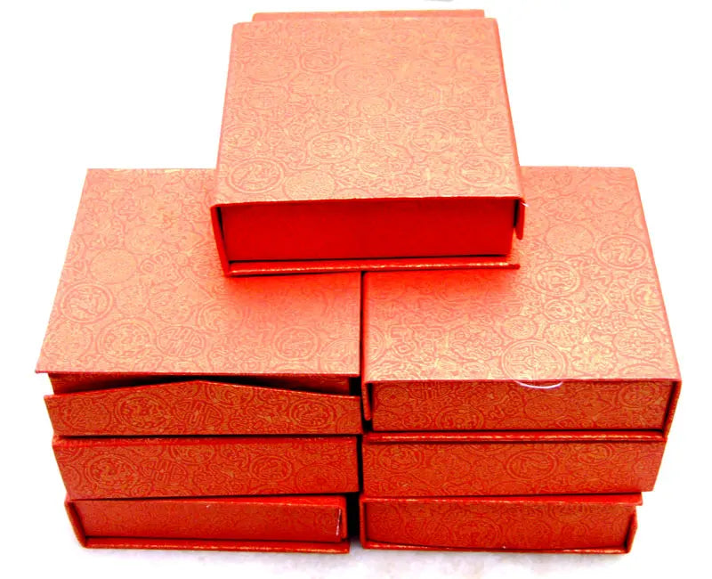 Qingmos 10X Square Red Jewelry Display