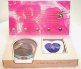 Qingmos Wish Pearl Heart Pendant Necklace for Women