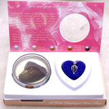 Qingmos Wish Pearl Heart Pendant Necklace for Women
