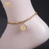 A-Z Initial Letter Bracelet Anklet Stainless Steel Jewelry