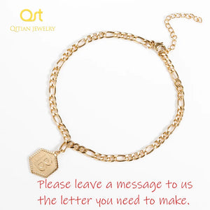A-Z Initial Letter Bracelet Anklet Stainless Steel Jewelry