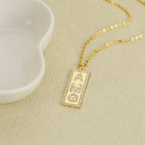 Crystal Name Necklace For Women Personalized Name Pendant Chain