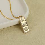 Crystal Name Necklace For Women Personalized Name Pendant Chain