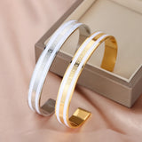 Personalised Stainless Steel Name Bracelet Enamel Bracelet for Women
