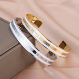 Personalised Stainless Steel Name Bracelet Enamel Bracelet for Women