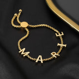Personalized Name Bracelet 18K Plated Stainless Steel Chain for Women