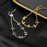Personalized Name Bracelet 18K Plated Stainless Steel Chain for Women