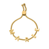 Personalized Name Bracelet 18K Plated Stainless Steel Chain for Women