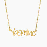 Name Necklace Silver Stainless Steel Jewelry, Custom Pendant For Women