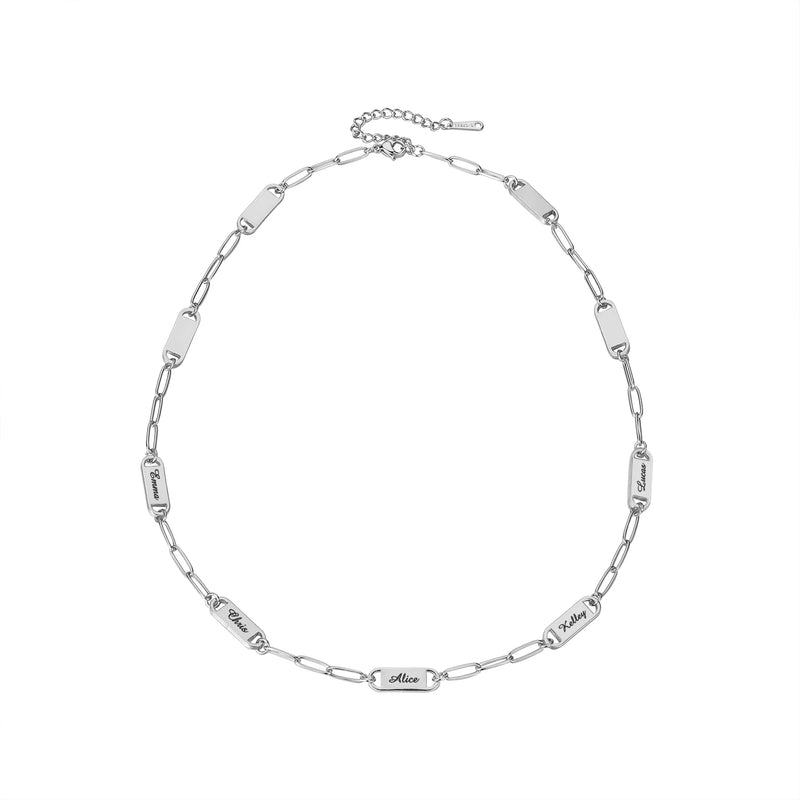 Personalized Name Necklace For Mama Engraved Family Name Pendant