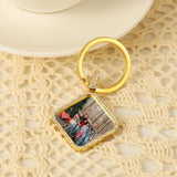 Custom Photo KeyChain Stainless Steel Memory Pendant KeyChain