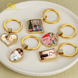 Custom Photo KeyChain Stainless Steel Memory Pendant KeyChain