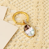 Custom Photo KeyChain Stainless Steel Memory Pendant KeyChain