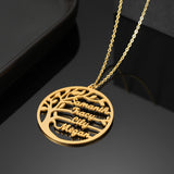 Personalised Family Tree Name Necklace