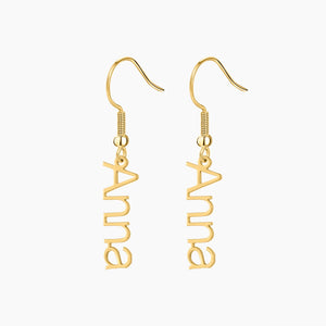 Personalized Name Drop Earrings - Christmas Jewelry Gift