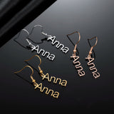 Personalized Name Drop Earrings - Christmas Jewelry Gift