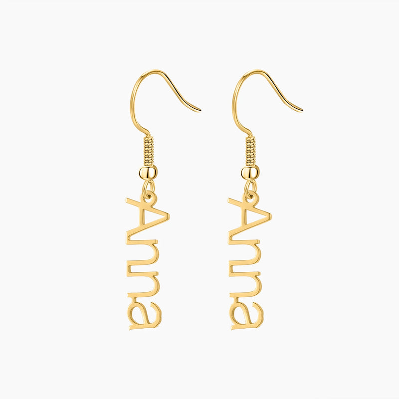 Personalized Name Drop Earrings - Christmas Jewelry Gift