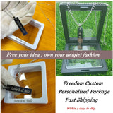 Personalized Laser Engraved Name Necklace - Stainless Steel