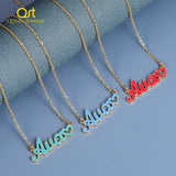Enamel Jewelry Necklaces Heart Necklace Stainless Steel Pendant